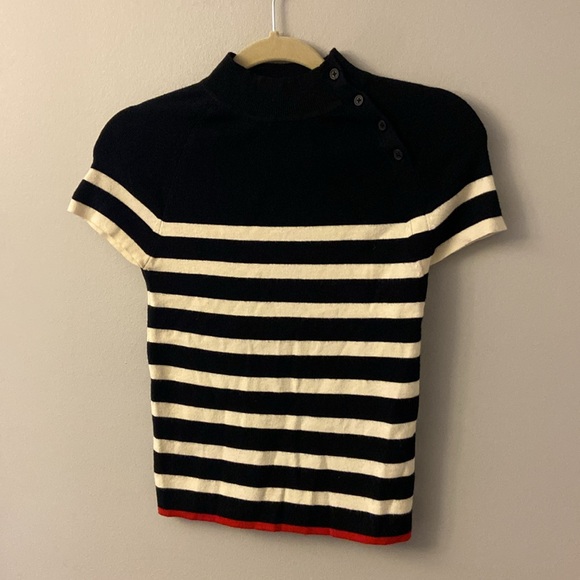 NWT  Antropogilies Maeve Mock-Neck Sweater Tee Size XS - Picture 3 of 7